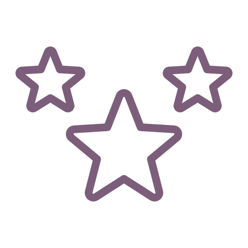 Purple Stars Icon