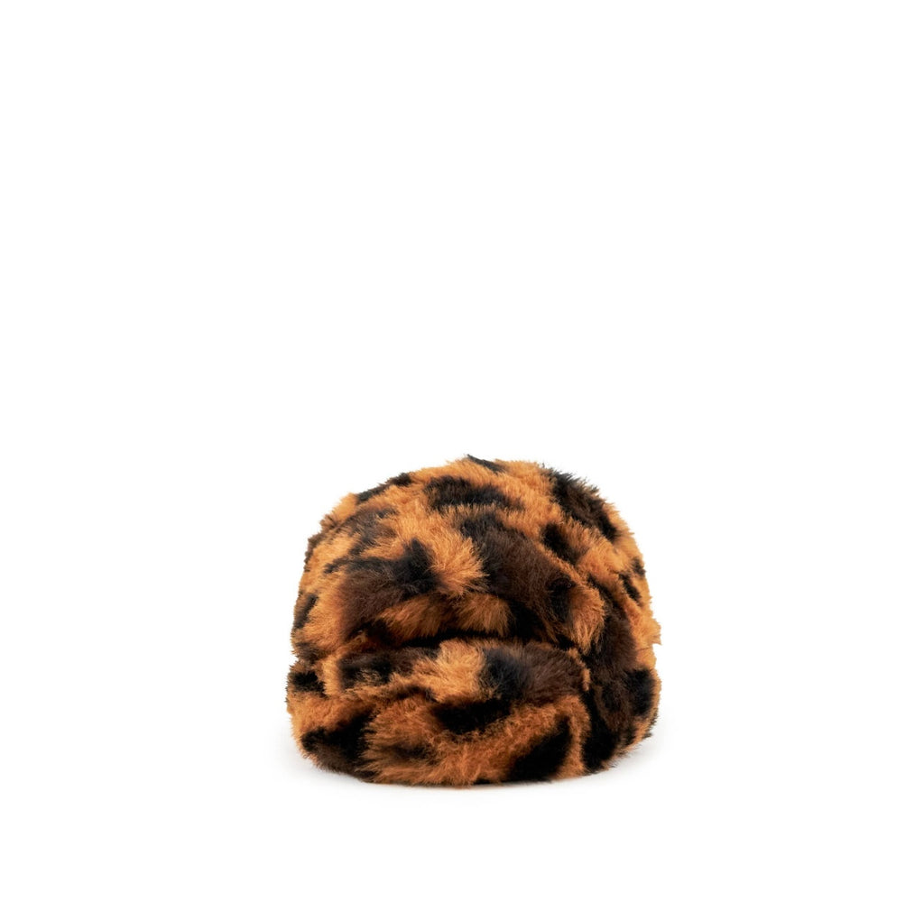 Faux Fur Slipper Leopard